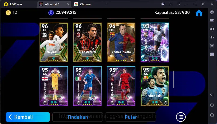 eFootball Accounts Power 3196|Many Epic & Legend card|F.Baresi+Maldin image 4