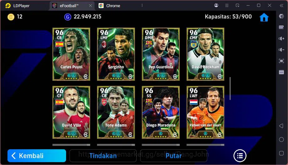 eFootball Accounts Power 3196|Many Epic & Legend card|F.Baresi+Maldin image 5