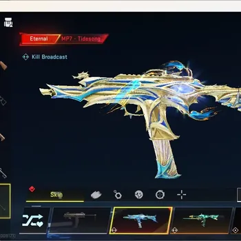 Blood Strike Accounts Others ASIA | 2 Eternal Gun: MP7-Tidesong Lv.2,D.Eagle S| Ultra Melee: The iron that strikes happy|3