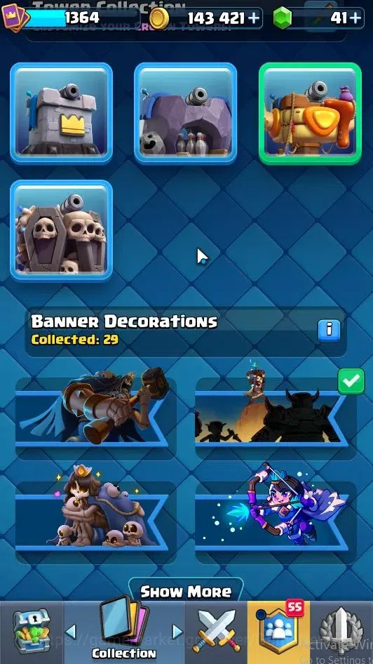 Clash Royale Accounts Lv 1364|Trophy 9000|KTL 13|Limited Skin|Card 120|3 image 12