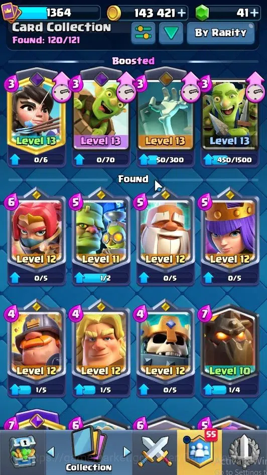 Clash Royale Accounts Lv 1364|Trophy 9000|KTL 13|Limited Skin|Card 120|3 image 15