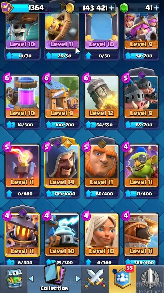 Clash Royale Accounts Lv 1364|Trophy 9000|KTL 13|Limited Skin|Card 120|3 image 19