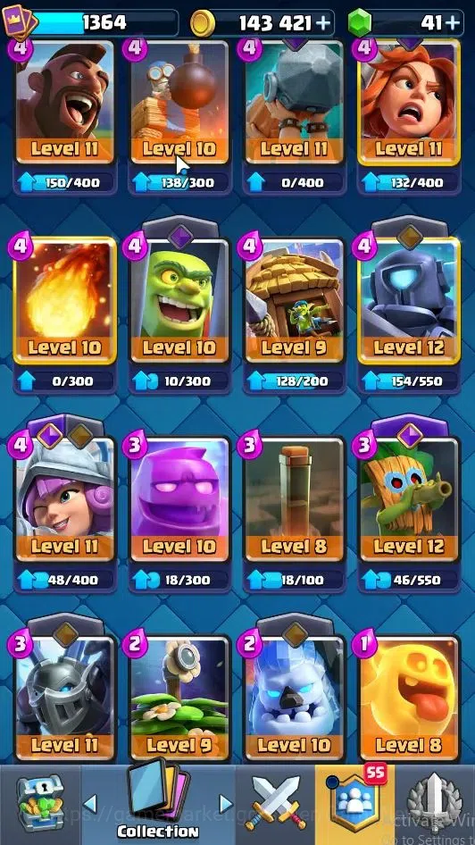 Clash Royale Accounts Lv 1364|Trophy 9000|KTL 13|Limited Skin|Card 120|3 image 20