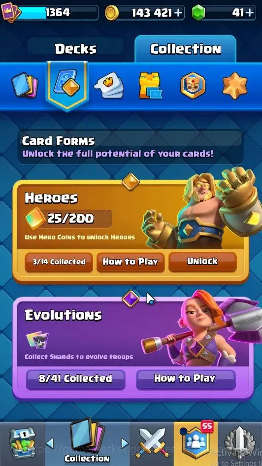 Clash Royale Accounts Lv 1364|Trophy 9000|KTL 13|Limited Skin|Card 120|3 image 5