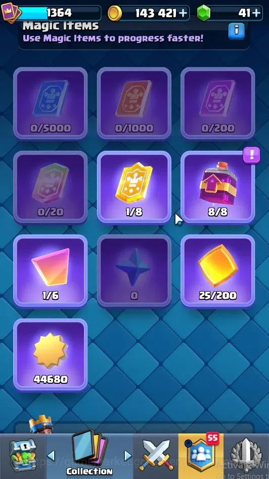 Clash Royale Accounts Lv 1364|Trophy 9000|KTL 13|Limited Skin|Card 120|3 image 7