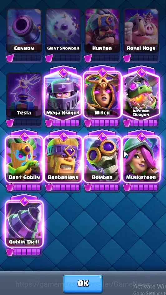 Clash Royale Accounts Lv 1364|Trophy 9000|KTL 13|Limited Skin|Card 120|3 image 9