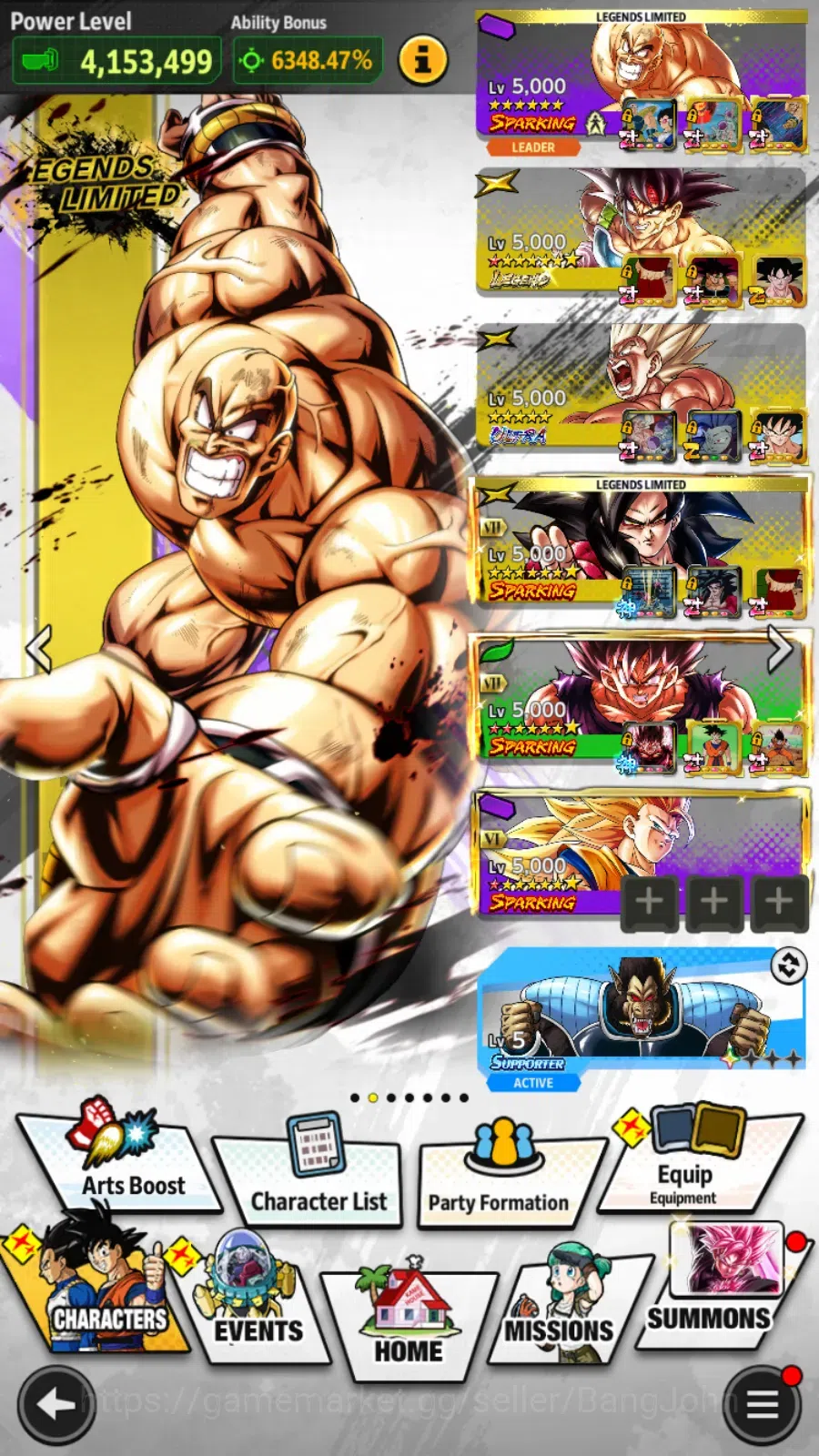 Dragon Ball Legends Accounts Lvl 161|40M Total Power|8 UL|1 LR|Gogeta,SS Goku,F image 2