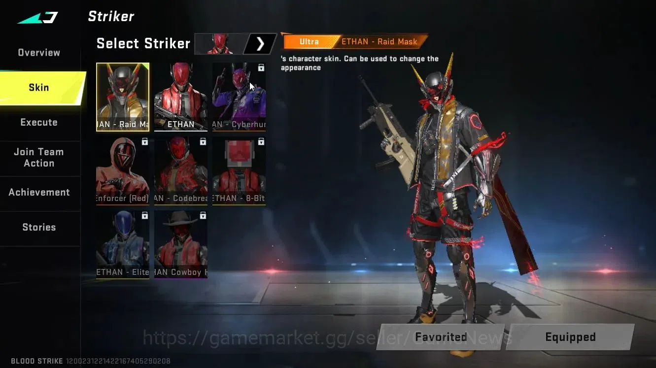 Blood Strike Accounts ASIA|ULTRA Striker[ETHAN-Raid Mask]|Legendary M4A1 image 3