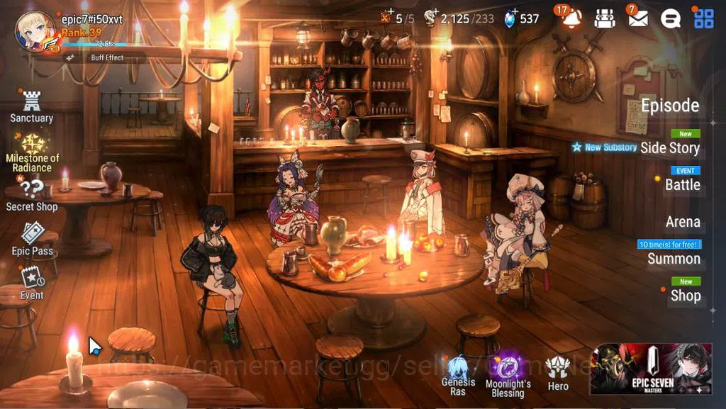 Epic Seven Accounts GLOBAL Unverif|New Era|4 ML(WOTM Tenebria, MChloe, image 1