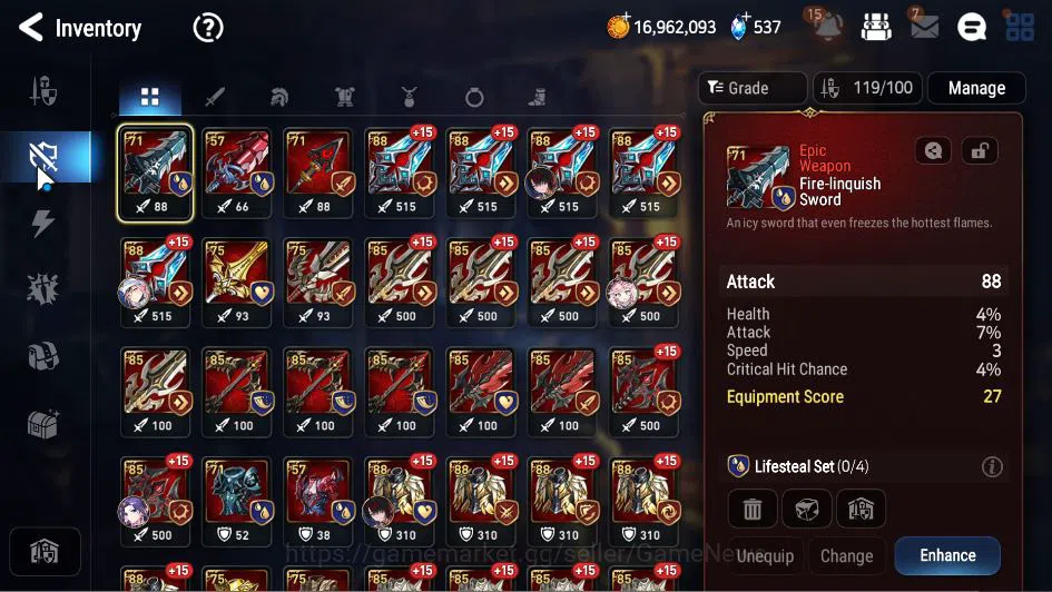 Epic Seven Accounts GLOBAL Unverif|New Era|4 ML(WOTM Tenebria, MChloe, image 12