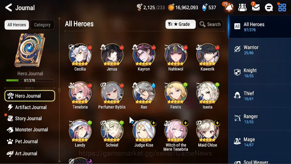 Epic Seven Accounts GLOBAL Unverif|New Era|4 ML(WOTM Tenebria, MChloe, image 18