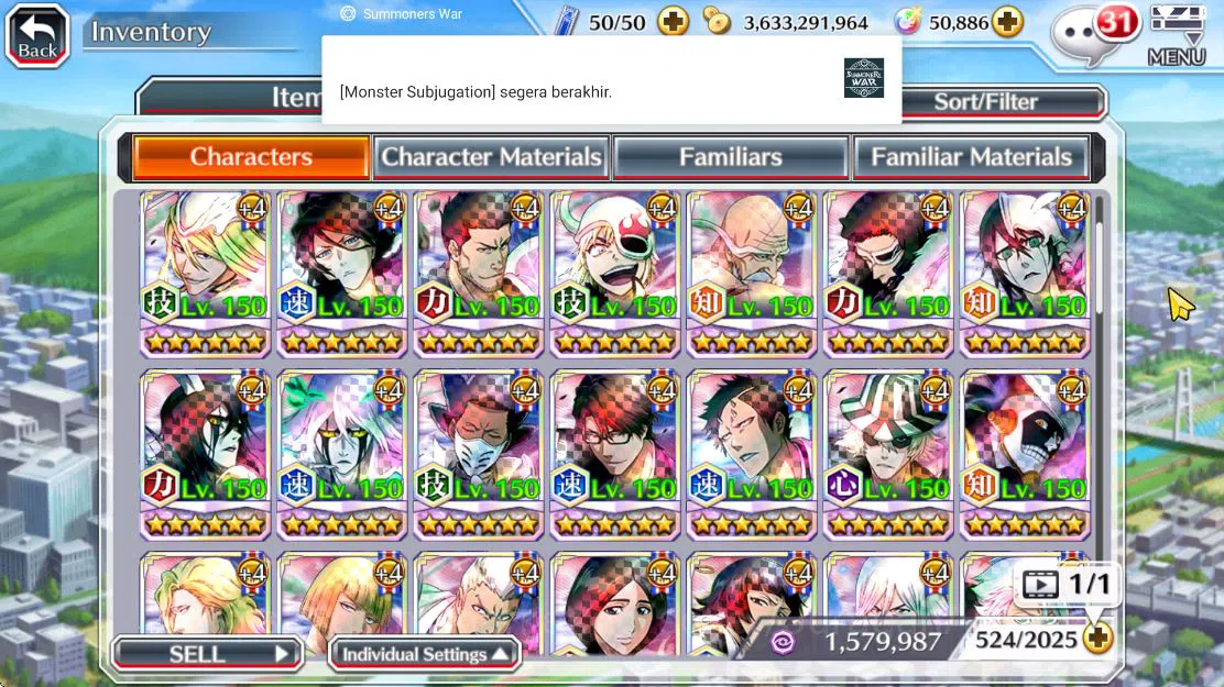 Bleach: Brave Souls Accounts Mid-Tier [GLOBAL]50K Orb|10th (Rukiya,Ichigo),9th 6