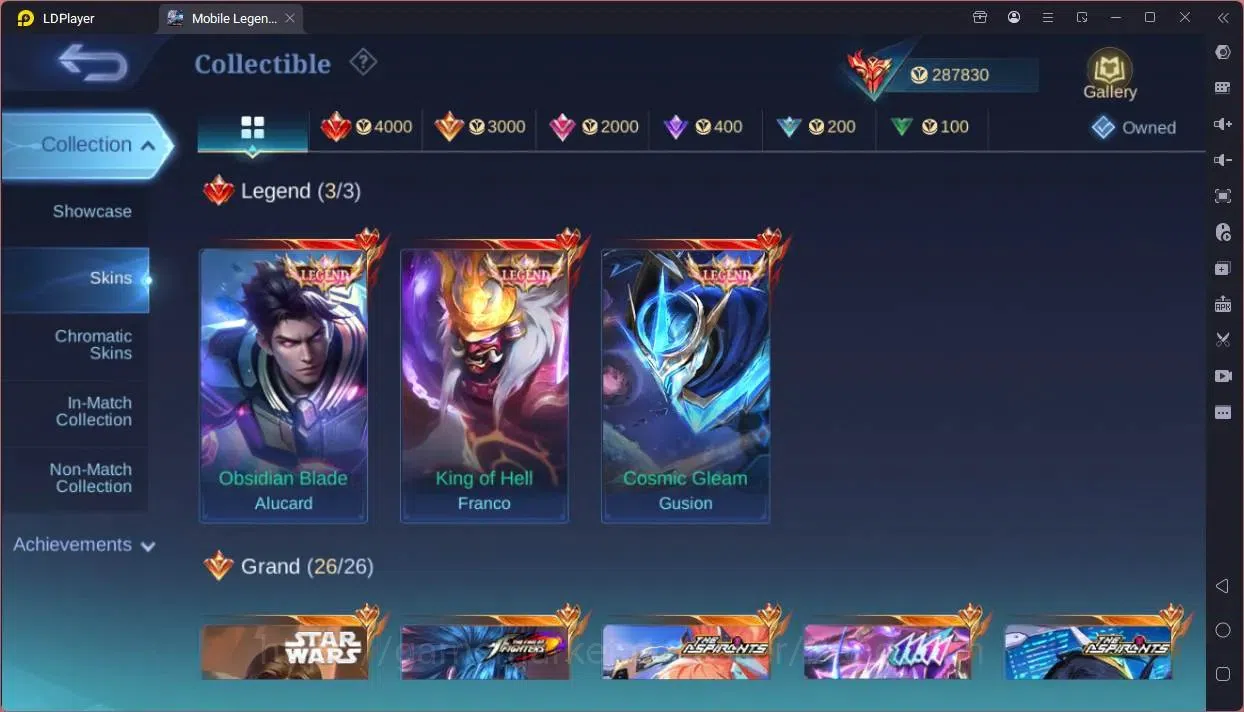 Mobile Legends: Bang Bang Accounts Global|Hero 132|Skin 657|World|Legend Alu,Franco,G image 7