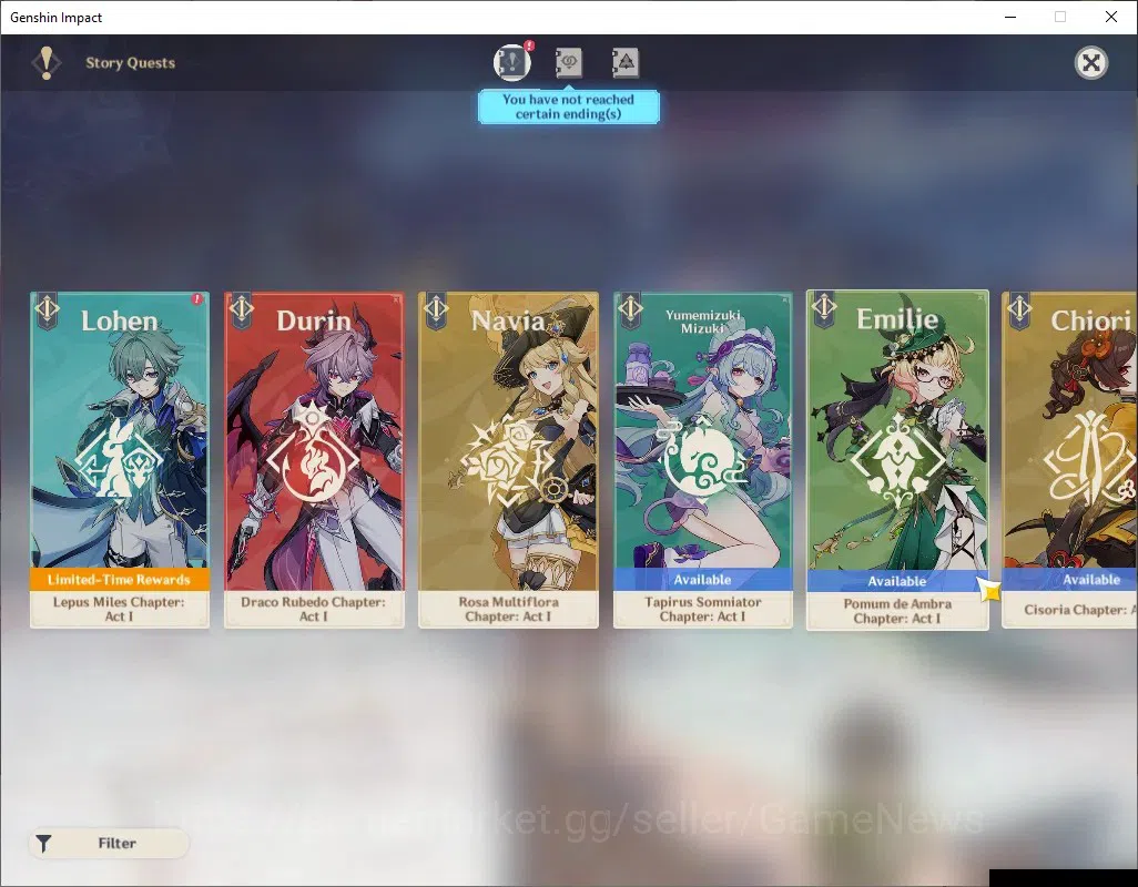 Genshin Impact Accounts ASIA|AR 57|8 Limited +5(*5Weap)|Flins+Sign,Skirk,E image 15