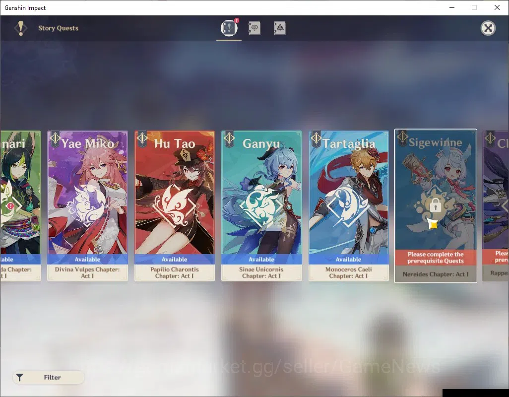 Genshin Impact Accounts ASIA|AR 57|8 Limited +5(*5Weap)|Flins+Sign,Skirk,E image 16