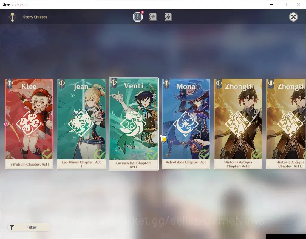 Genshin Impact Accounts ASIA|AR 57|8 Limited +5(*5Weap)|Flins+Sign,Skirk,E image 17