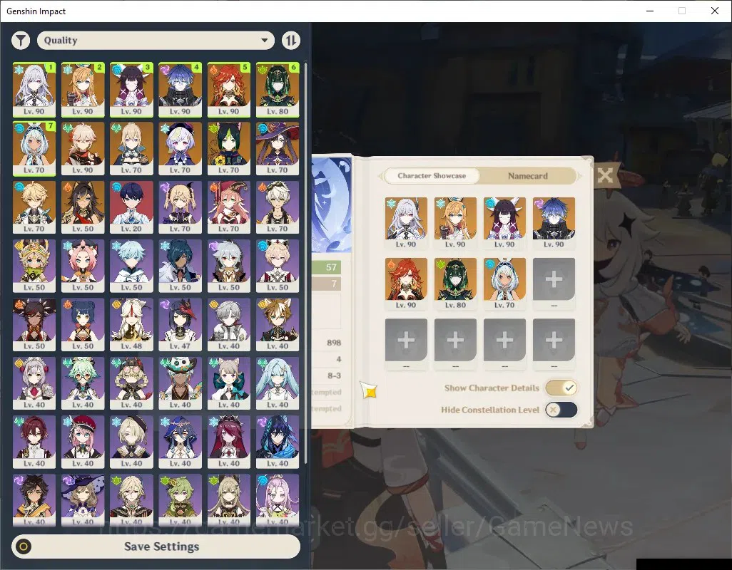 Genshin Impact Accounts ASIA|AR 57|8 Limited +5(*5Weap)|Flins+Sign,Skirk,E image 2