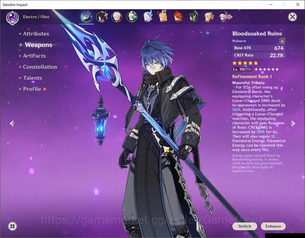 Genshin Impact Accounts ASIA|AR 57|8 Limited +5(*5Weap)|Flins+Sign,Skirk,E image 3