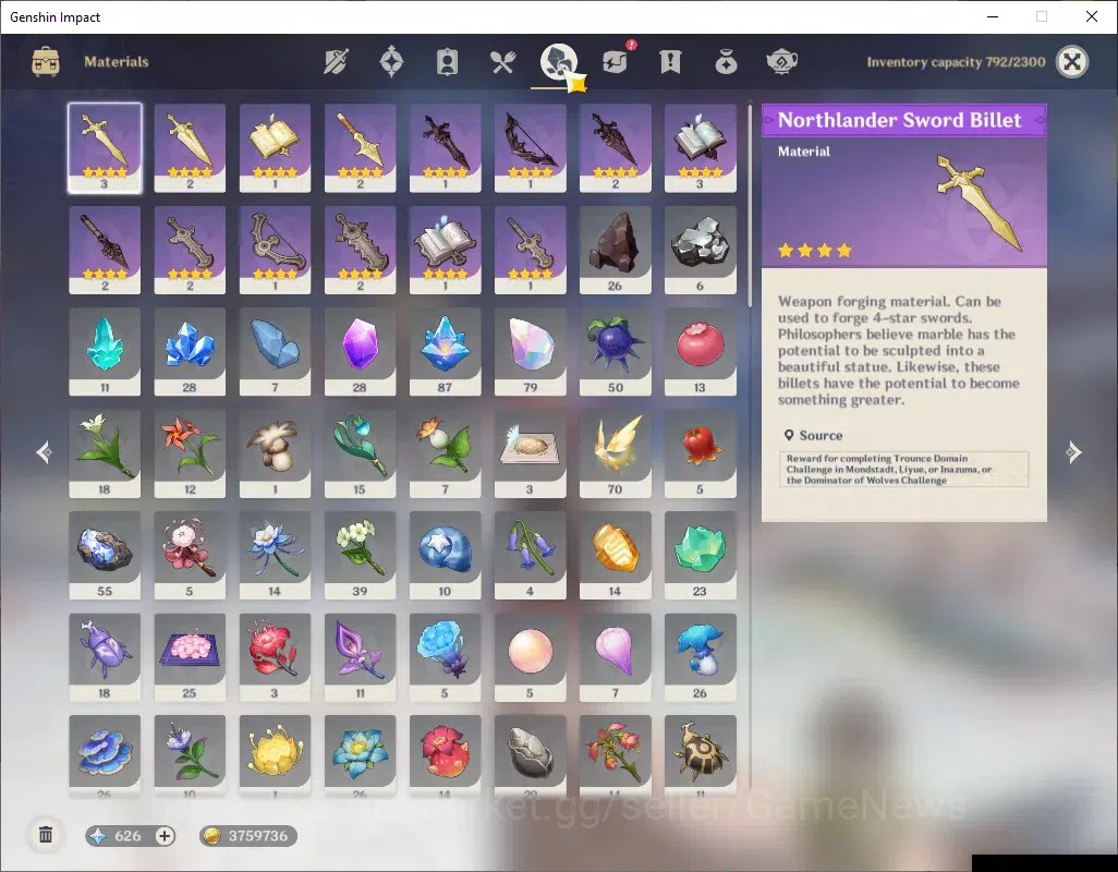 Genshin Impact Accounts ASIA|AR 57|8 Limited +5(*5Weap)|Flins+Sign,Skirk,E image 8