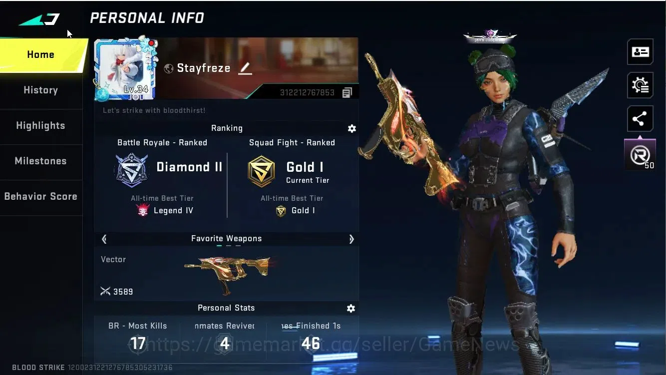 Blood Strike Accounts ASIA|ETERNAL DE-Scorpius|4 ULTRA[Spike,Ethan,etc]| image 2
