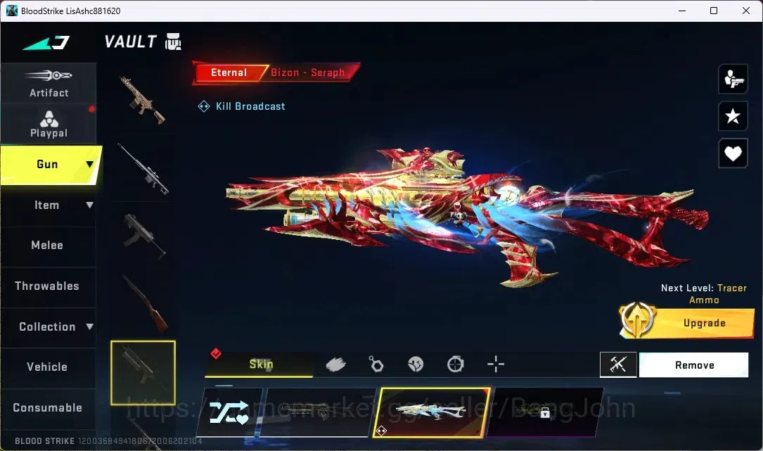 Blood Strike Accounts ASIA | 1 ETERNAL: Bizon-Seraph | 1 Epic Name Chang image 2