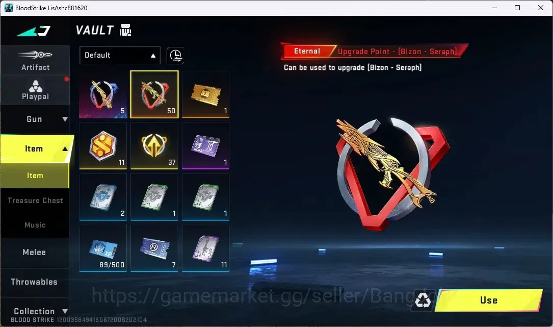 Blood Strike Accounts ASIA | 1 ETERNAL: Bizon-Seraph | 1 Epic Name Chang image 4