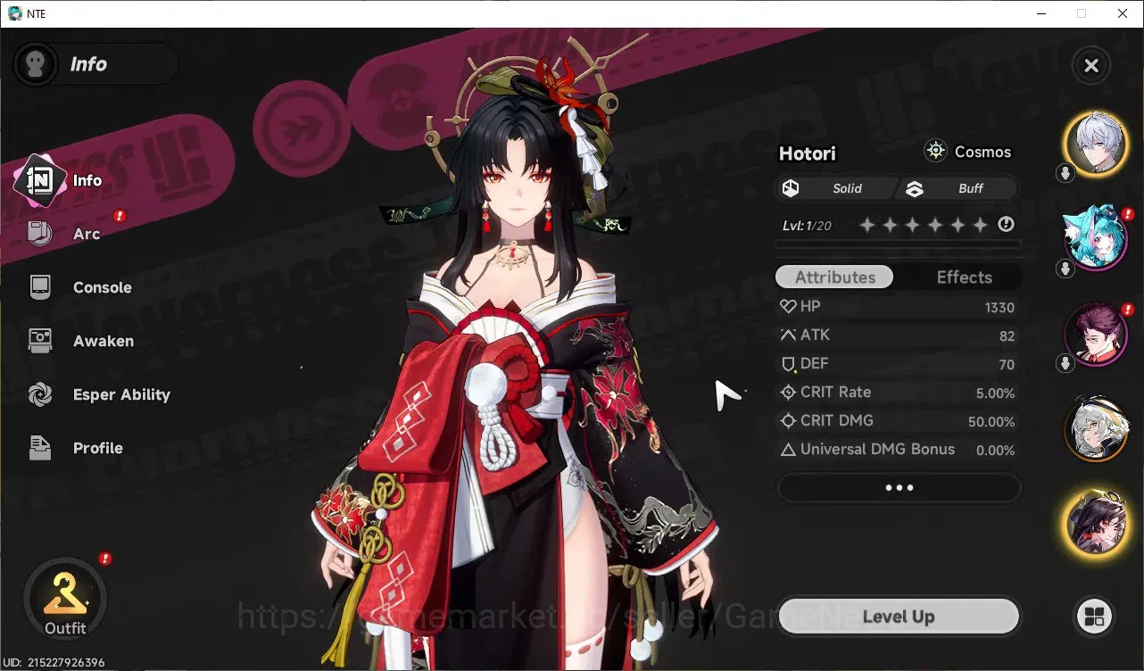 Neverness to Everness Accounts GLOBAL Europe|HL 3|3 S-Class [Hotori,Hathor,Fadia] image 3