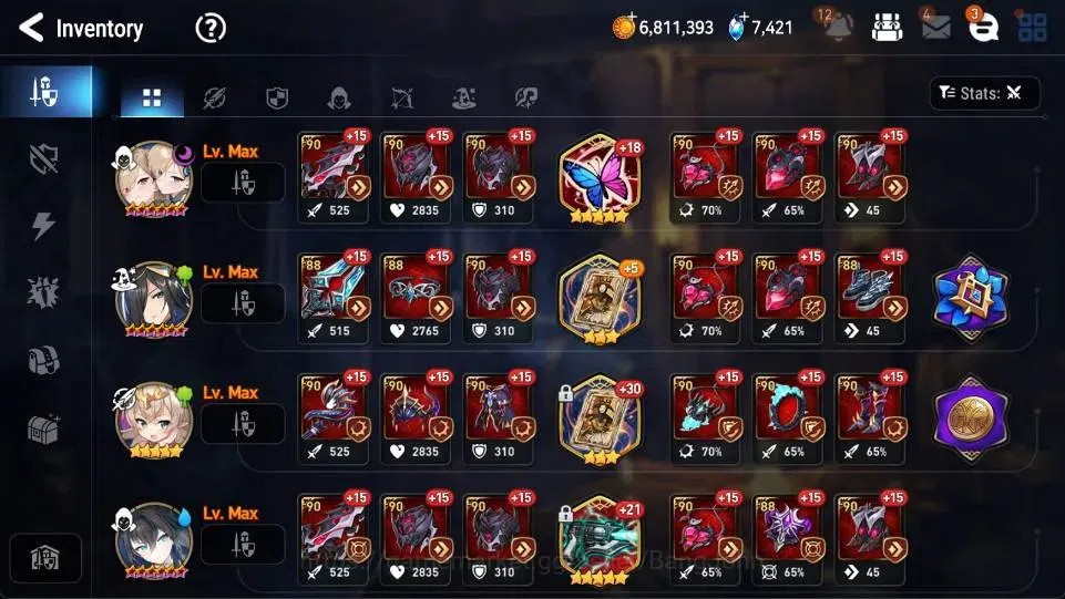 Epic Seven Accounts Global | 18 ML [Belian,JKise,BArunka,NMLuna,BMHast image 16