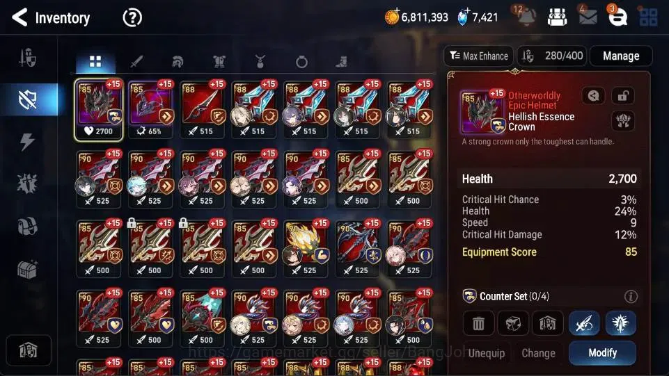 Epic Seven Accounts Global | 18 ML [Belian,JKise,BArunka,NMLuna,BMHast image 17