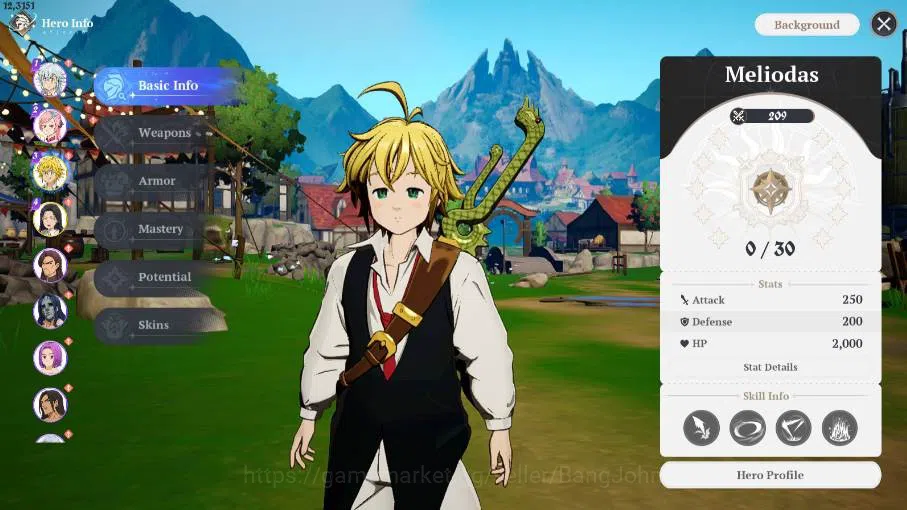 The Seven Deadly Sins: Origin Accounts Sv EU | Lv2 Starter FreshStory | Limited SSR Melio image 5