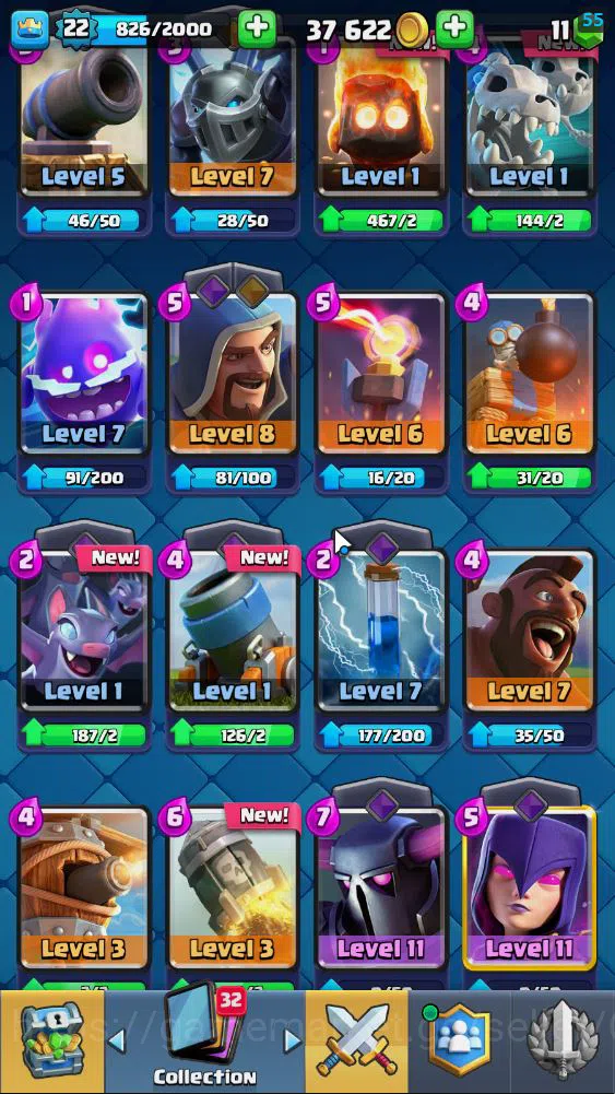 Clash Royale Accounts Lv 22|Trophy 4162|KTL 9|Limited Skin|Card 74|Wild  image 7