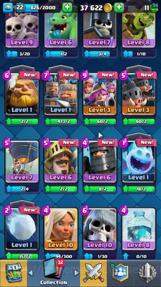 Clash Royale Accounts Lv 22|Trophy 4162|KTL 9|Limited Skin|Card 74|Wild  image 8