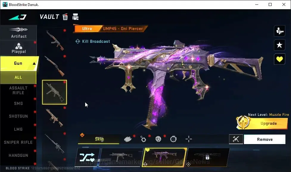 Blood Strike Accounts ASIA|ULTRA Melee One-Handed Axe|Collab EVA-KATYA|1 image 11