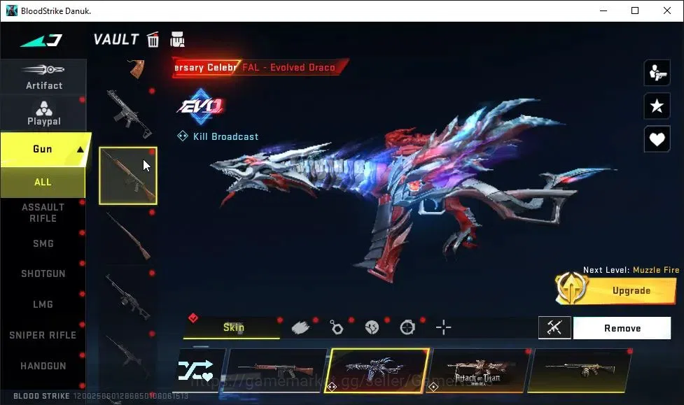 Blood Strike Accounts ASIA|ULTRA Melee One-Handed Axe|Collab EVA-KATYA|1 image 12