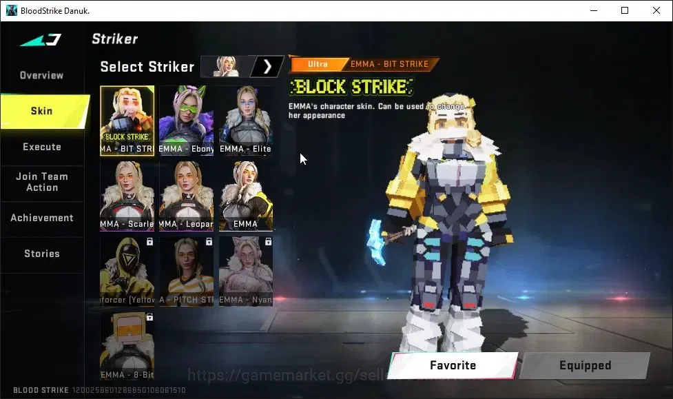 Blood Strike Accounts ASIA|ULTRA Melee One-Handed Axe|Collab EVA-KATYA|1 image 5