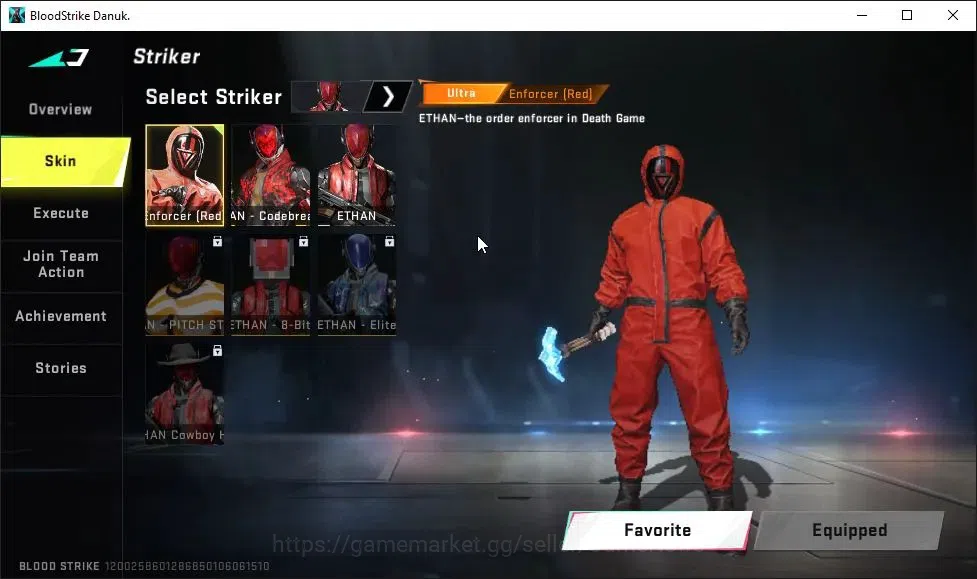 Blood Strike Accounts ASIA|ULTRA Melee One-Handed Axe|Collab EVA-KATYA|1 image 6