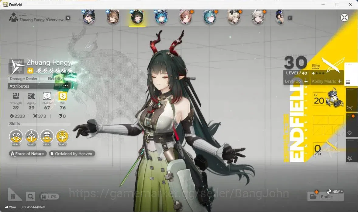 Arknights: Endfield Accounts Asia | Lv 31|3 Limit+1 Sign|Limit (Zhuang Fangyi,G image 10