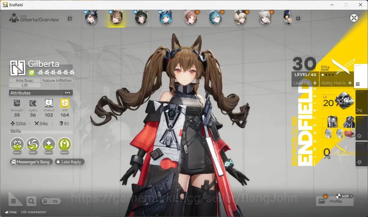 Arknights: Endfield Accounts Asia | Lv 31|3 Limit+1 Sign|Limit (Zhuang Fangyi,G image 11