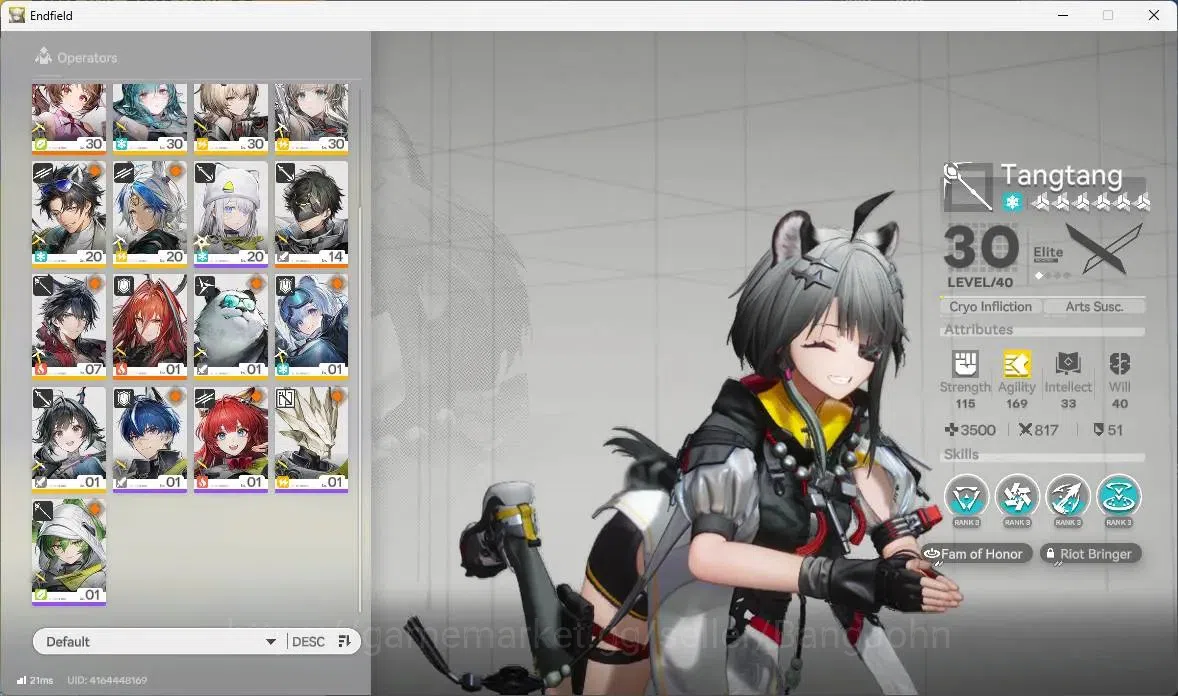 Arknights: Endfield Accounts Asia | Lv 31|3 Limit+1 Sign|Limit (Zhuang Fangyi,G image 13
