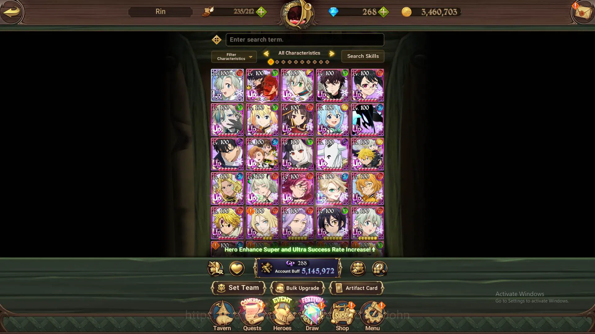 The Seven Deadly Sins: Grand Cross Accounts Others ASIA|5.1m CC|1LR Elizabeth3/6|5collab 11