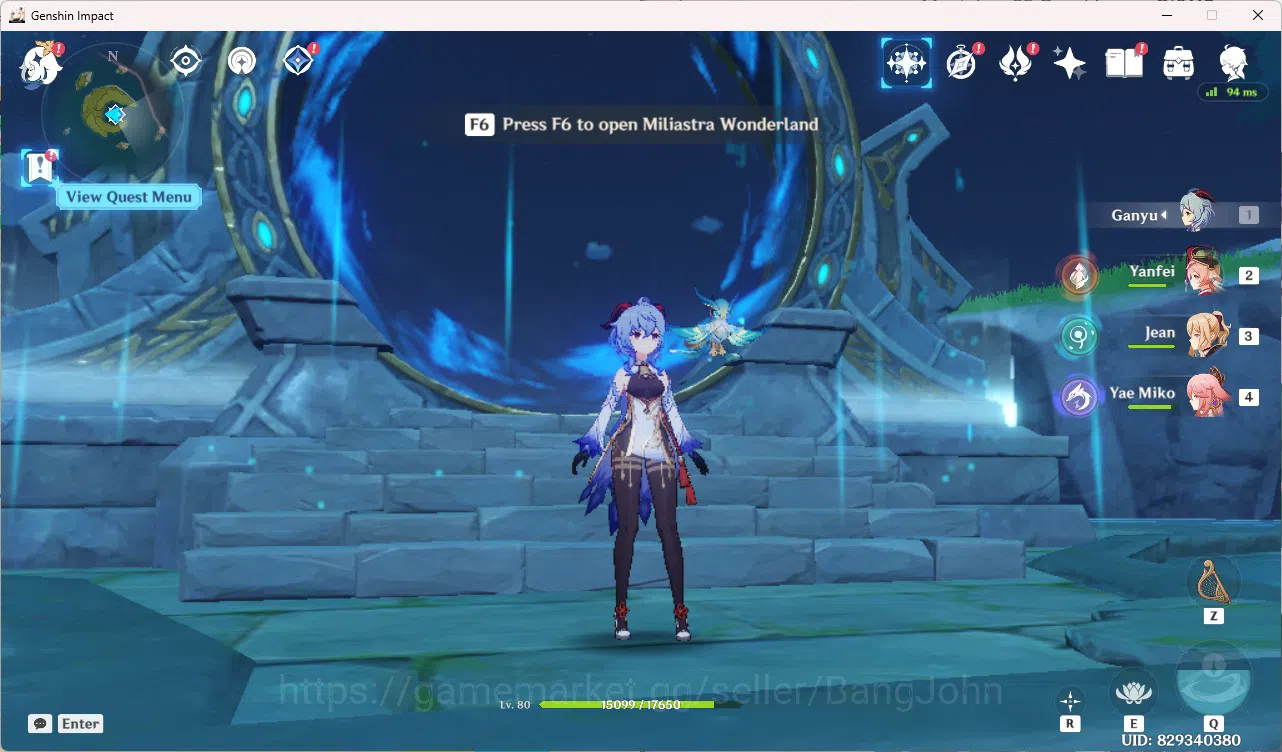 Genshin Impact Accounts Asia AR51 | Ganyu, Neuvillette, Yelan, Yae Miko, C image 1