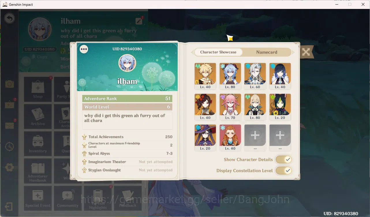 Genshin Impact Accounts Asia AR51 | Ganyu, Neuvillette, Yelan, Yae Miko, C image 18