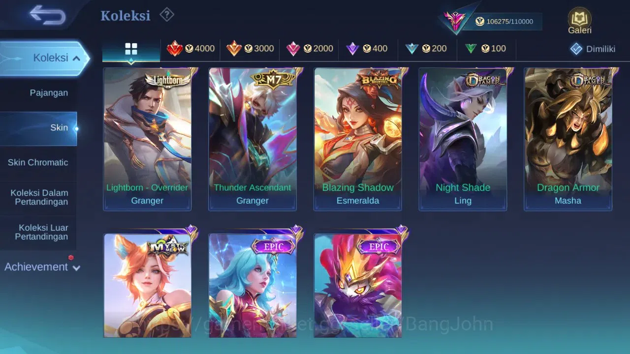 Mobile Legends: Bang Bang Accounts GLOBAL Hero 131 Skin 384 | Aspirant Fanny | KOF Dy image 10