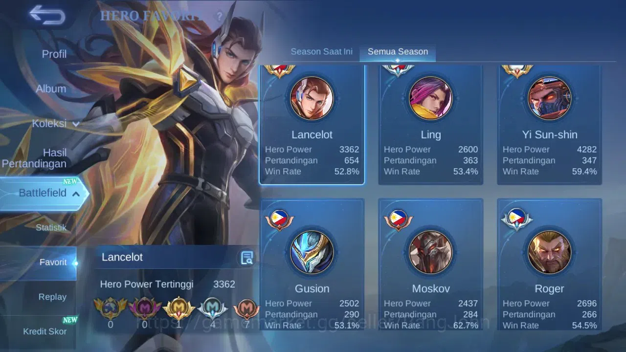 Mobile Legends: Bang Bang Accounts GLOBAL Hero 131 Skin 384 | Aspirant Fanny | KOF Dy image 16