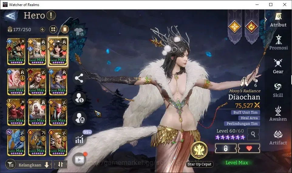 Watcher of Realms Accounts GLOBAL 60x|10M Power|15K Gems+Many Skin|12 Lord[Va image 15