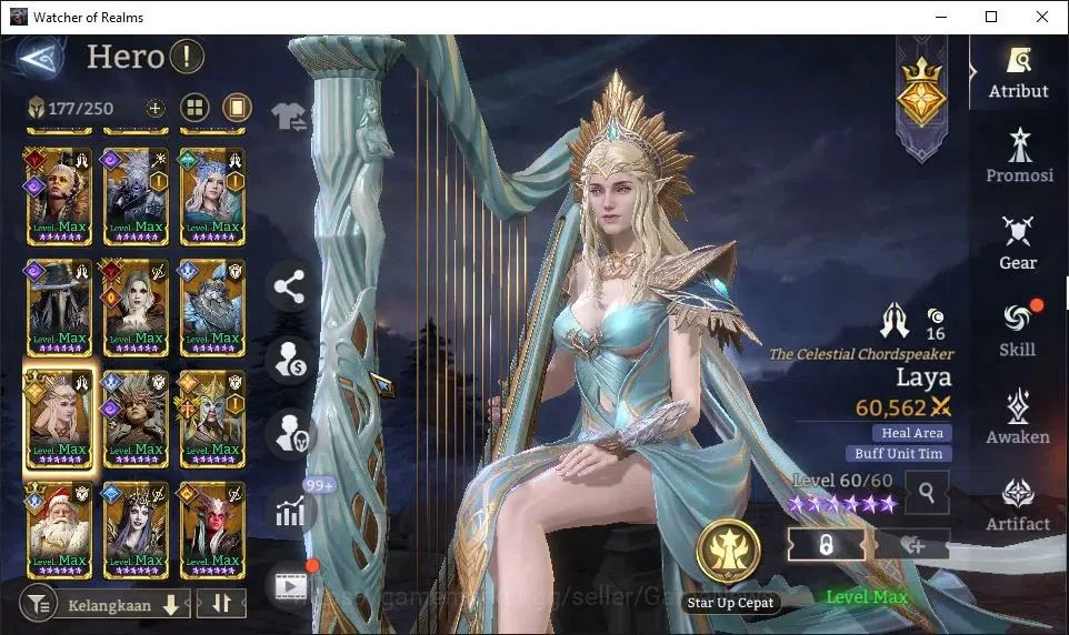 Watcher of Realms Accounts GLOBAL 60x|10M Power|15K Gems+Many Skin|12 Lord[Va image 19