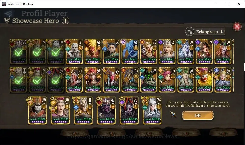 Watcher of Realms Accounts GLOBAL 60x|10M Power|15K Gems+Many Skin|12 Lord[Va image 9