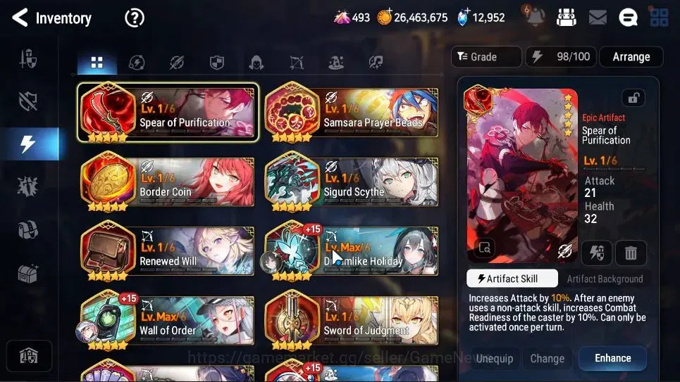 Epic Seven Accounts GLOBAL UnVerif|13ML(Rhiana&Luc,BArunka,HarSeti,ZIO image 20