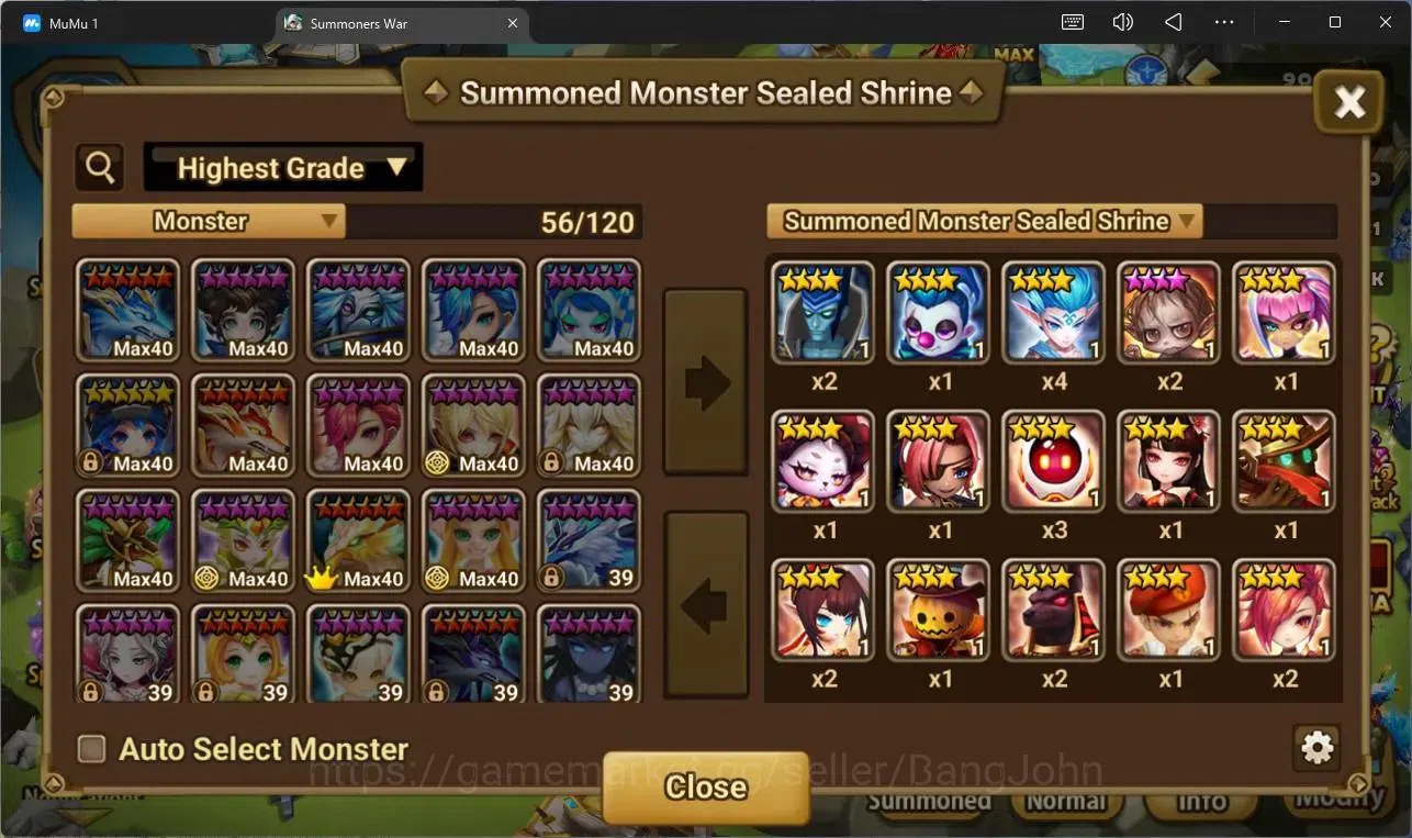 Summoners War: Sky Arena Accounts Others ASIA |LV88| LD 2(Qitian Dasheng,Celia)|17 NB5(Teshar,Leo, Etc)|33 Total B6|Ready to 12