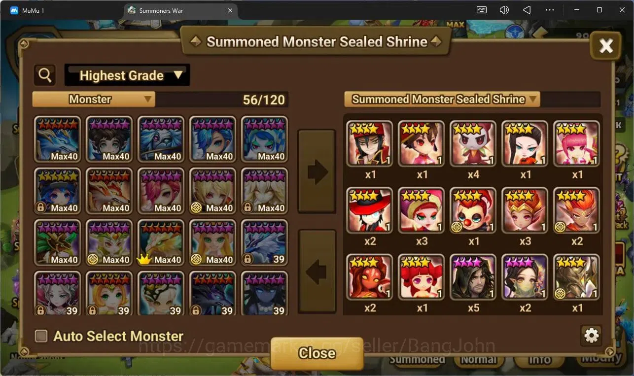 Summoners War: Sky Arena Accounts Others ASIA |LV88| LD 2(Qitian Dasheng,Celia)|17 NB5(Teshar,Leo, Etc)|33 Total B6|Ready to 13